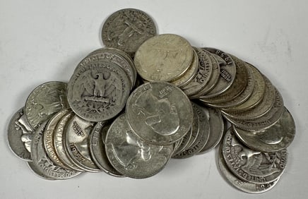 WASHINGTON SILVER QUARTER ROLL