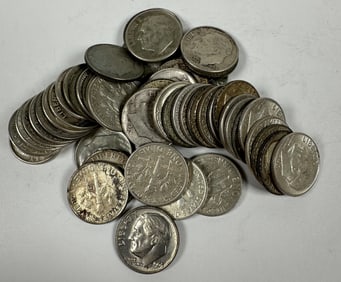 ROOSEVELT SILVER DIME ROLL
