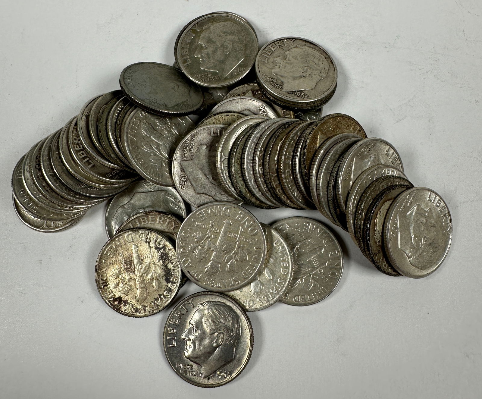 ROOSEVELT SILVER DIME ROLL (1 of 1)