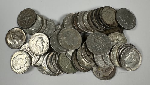ROOSEVELT SILVER DIME ROLL