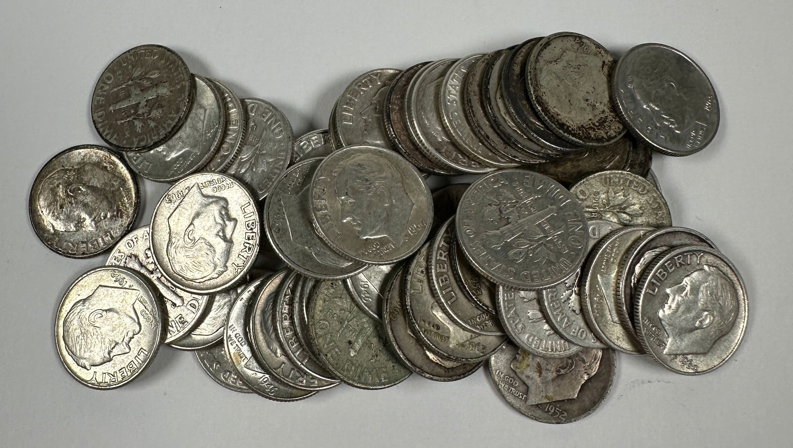 ROOSEVELT SILVER DIME ROLL (1 of 1)