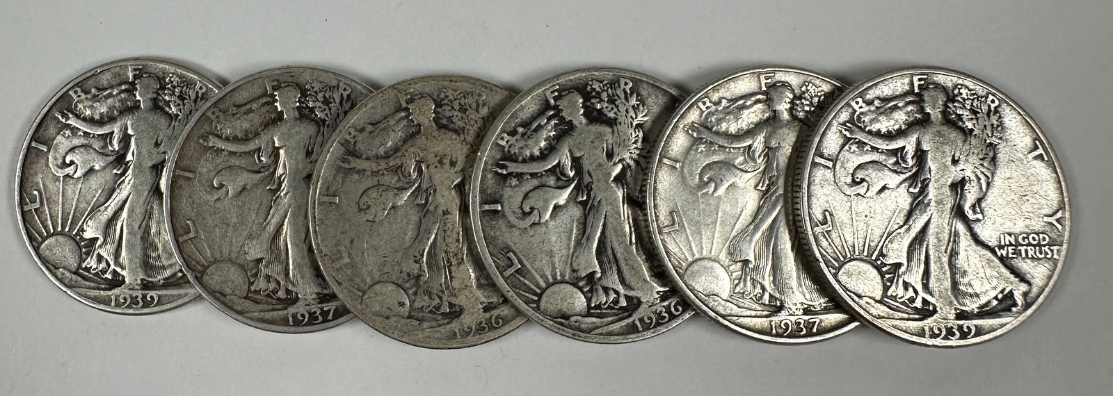 WALKING LIBERTY SILVER HALF DOLLARS (1 of 1)