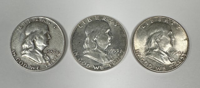 FRANKLIN SILVER HALF DOLLARS