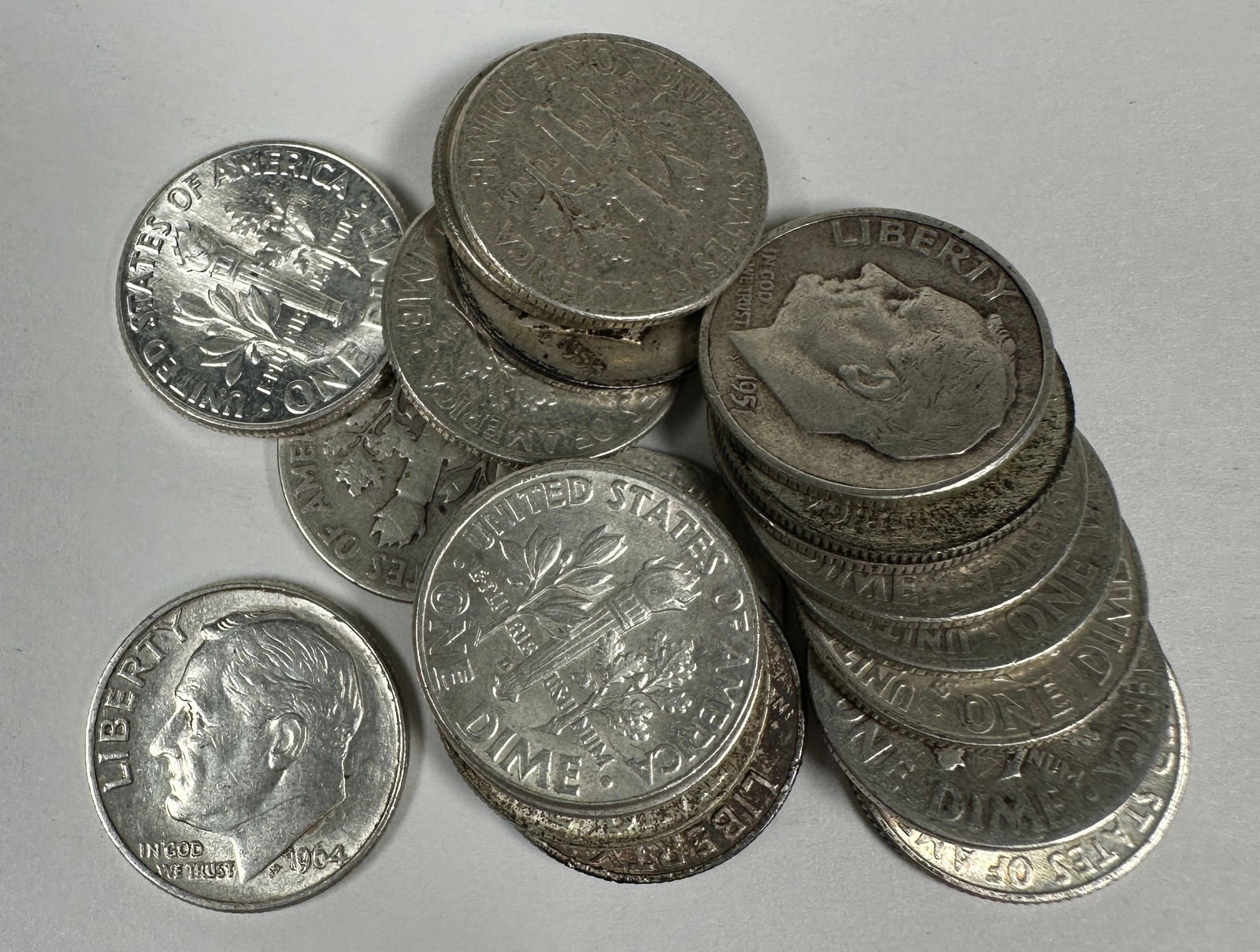 ROOSEVELT SILVER DIMES (1 of 1)