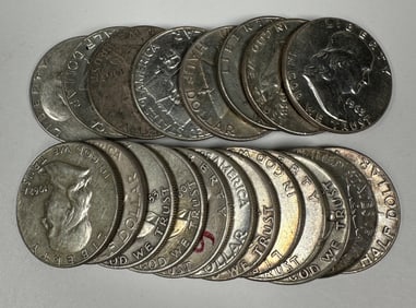 FRANKLIN SILVER HALF DOLLAR ROLL