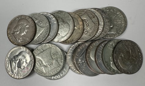 FRANKLIN SILVER HALF DOLLAR ROLL