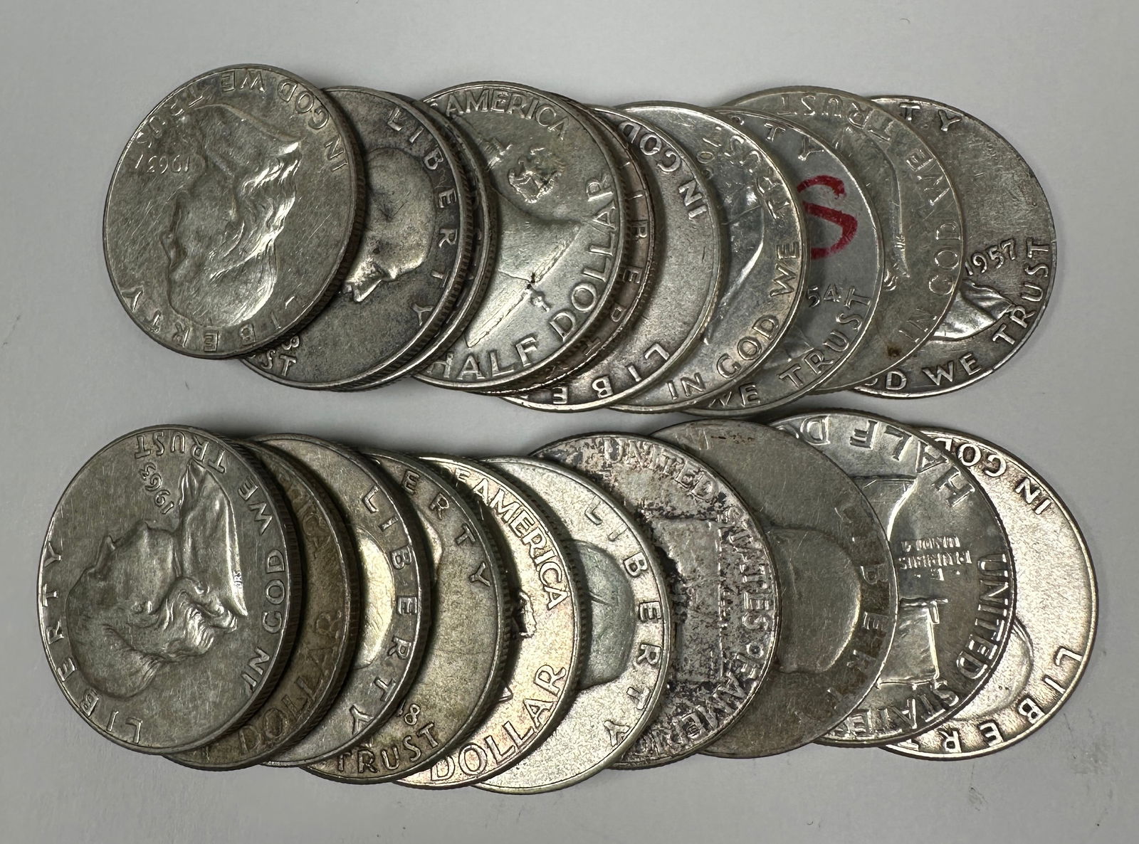 FRANKLIN SILVER HALF DOLLAR ROLL (1 of 1)