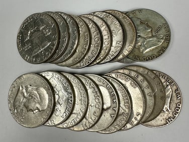 FRANKLIN SILVER HALF DOLLAR ROLL