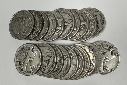 WALKING LIBERTY SILVER HALF DOLLAR ROLL