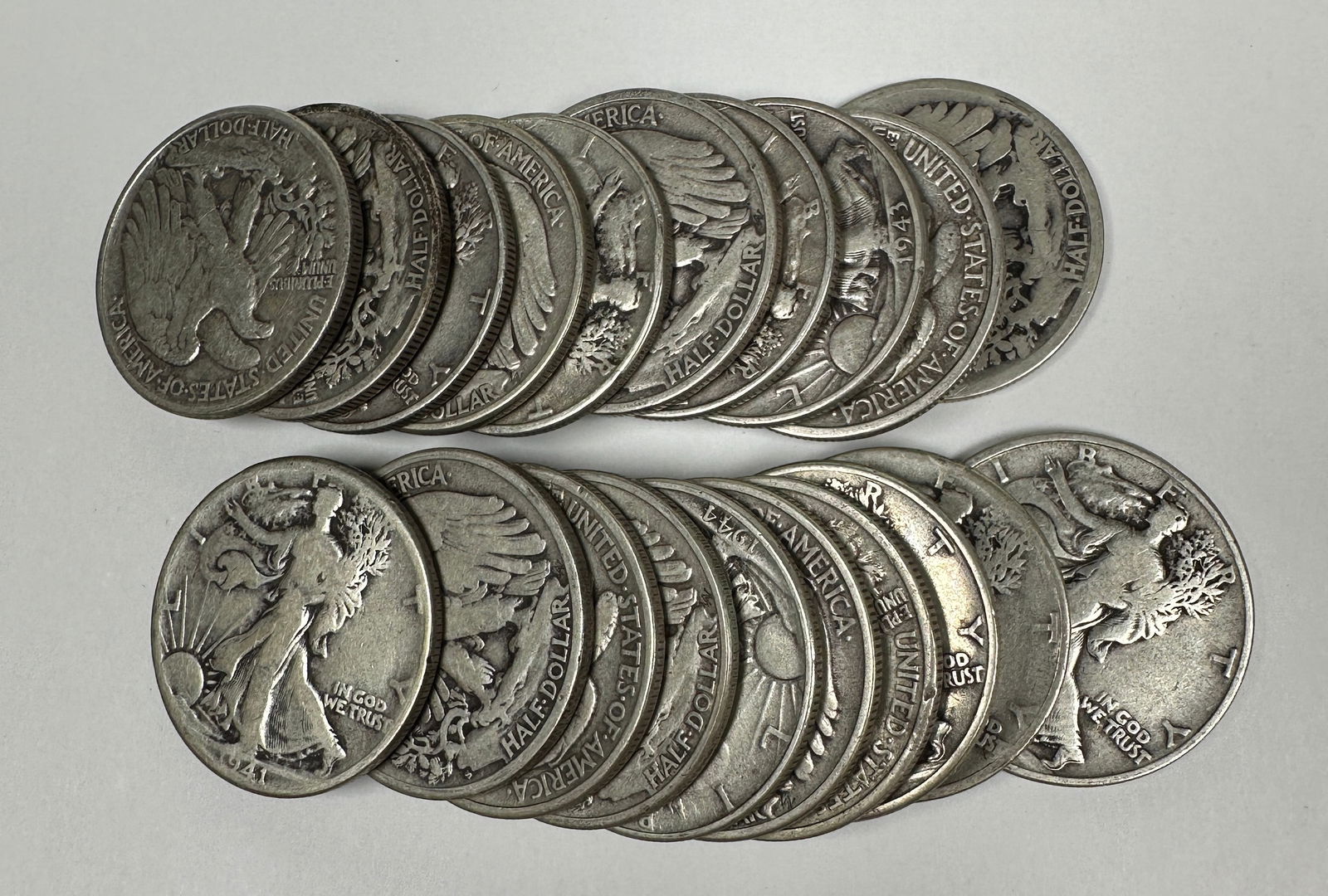 WALKING LIBERTY SILVER HALF DOLLAR ROLL (1 of 1)