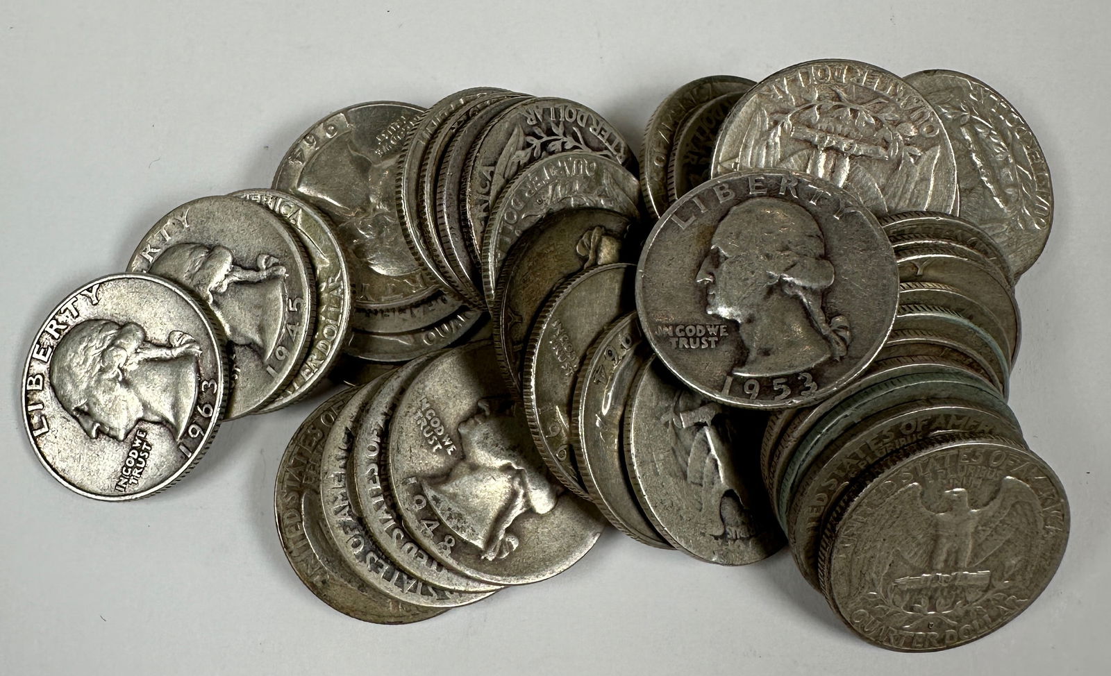 WASHINGTON SILVER QUARTER ROLL (1 of 1)