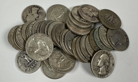 WASHINGTON SILVER QUARTER ROLL