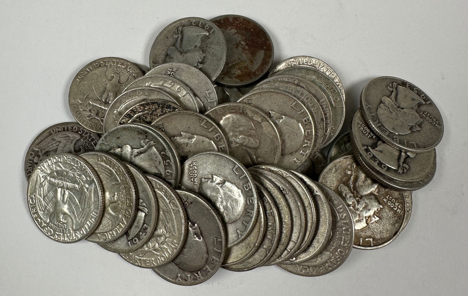 WASHINGTON SILVER QUARTER ROLL (1 of 1)