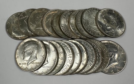 1964 KENNEDY SILVER HALF DOLLAR ROLL