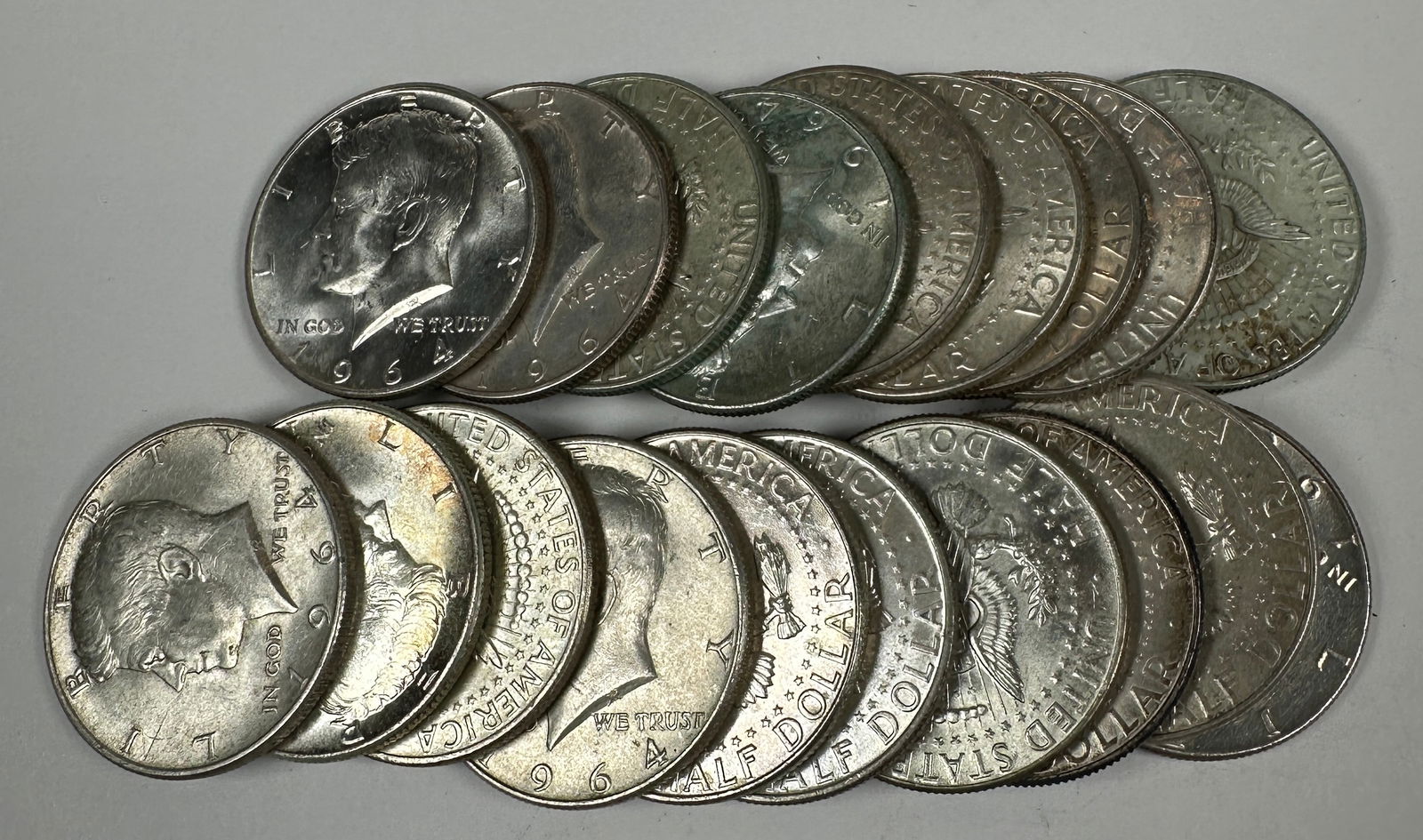 1964 KENNEDY SILVER HALF DOLLAR ROLL (1 of 1)