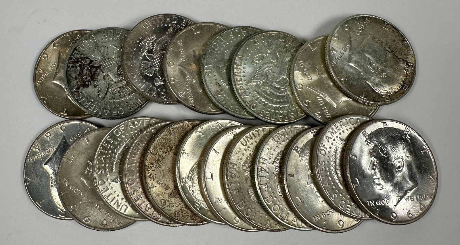 1964 KENNEDY SILVER HALF DOLLAR ROLL (1 of 1)