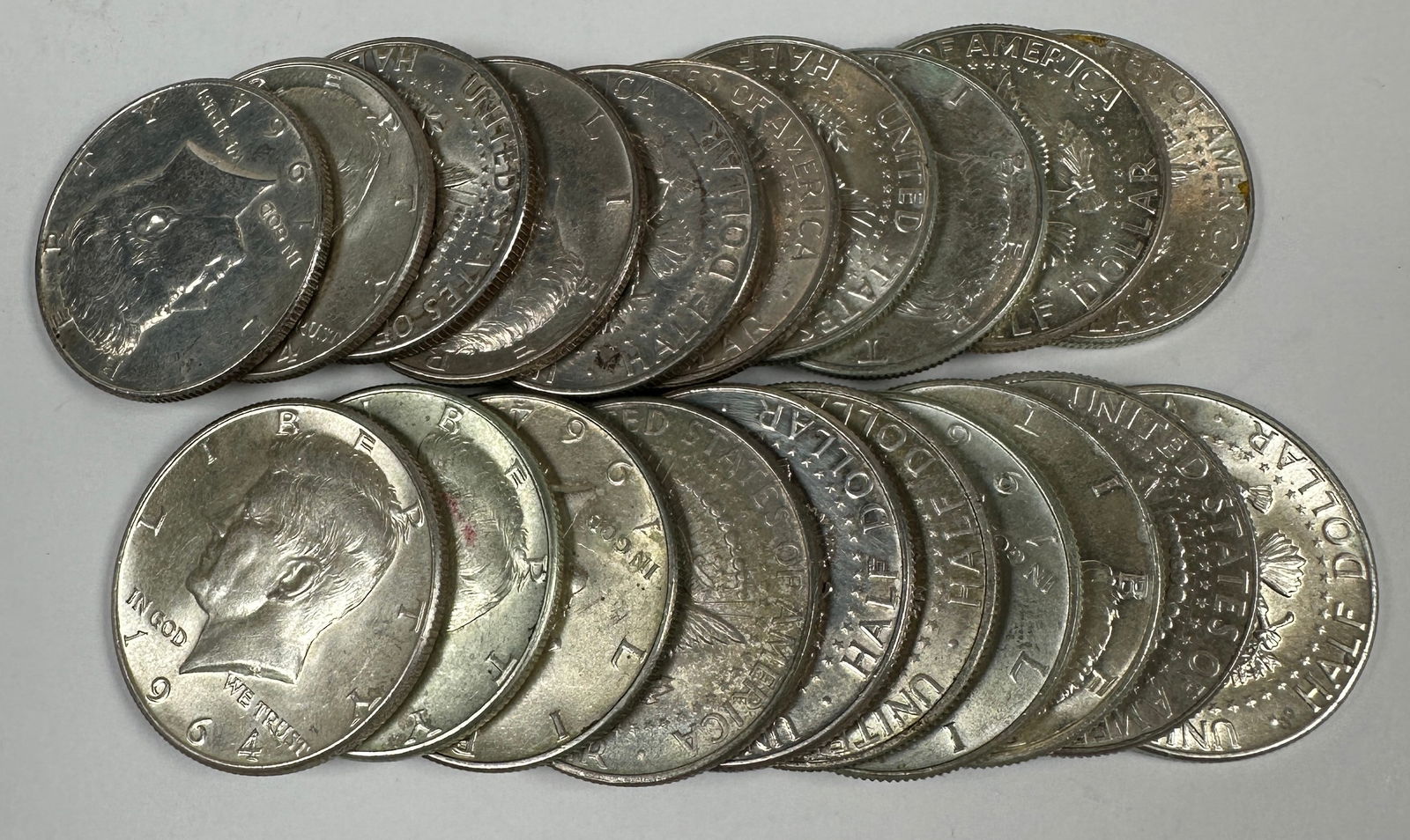 1964 KENNEDY SILVER HALF DOLLAR ROLL (1 of 1)