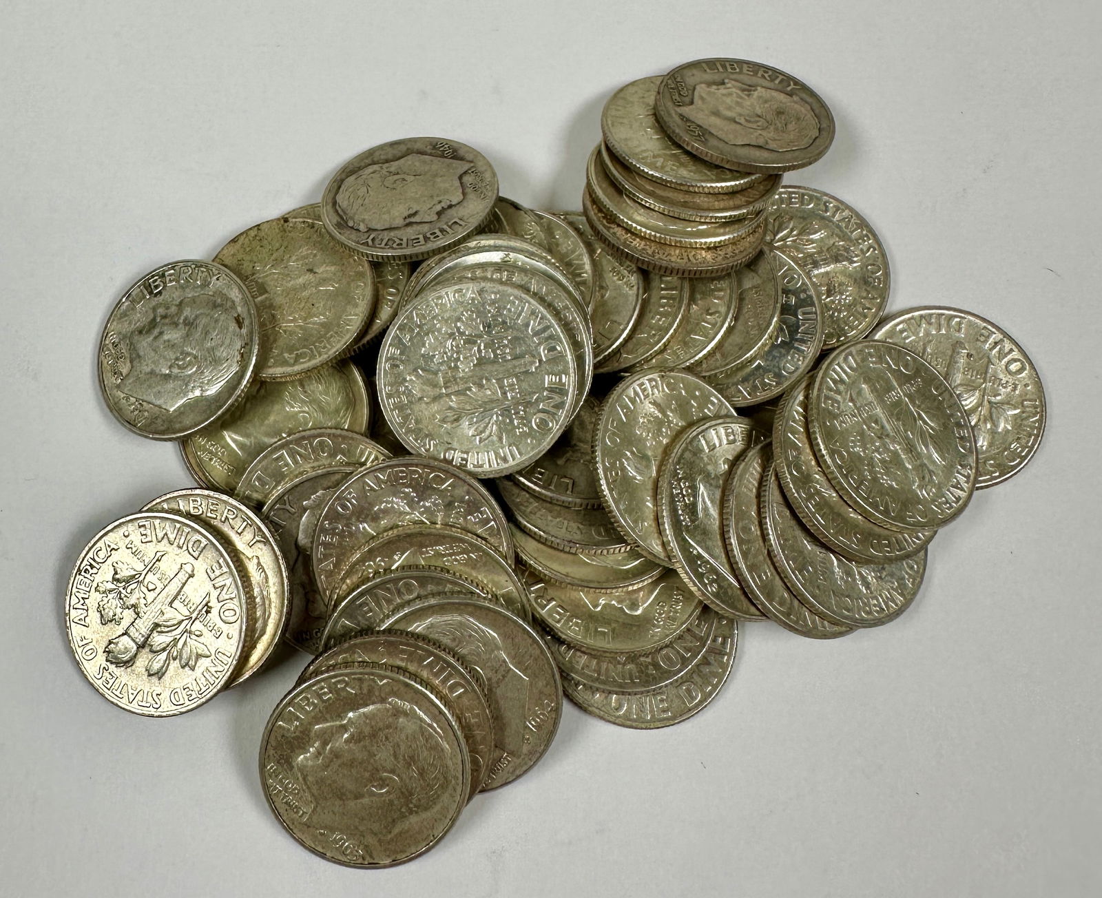 ROOSEVELT SILVER DIME ROLL (1 of 1)