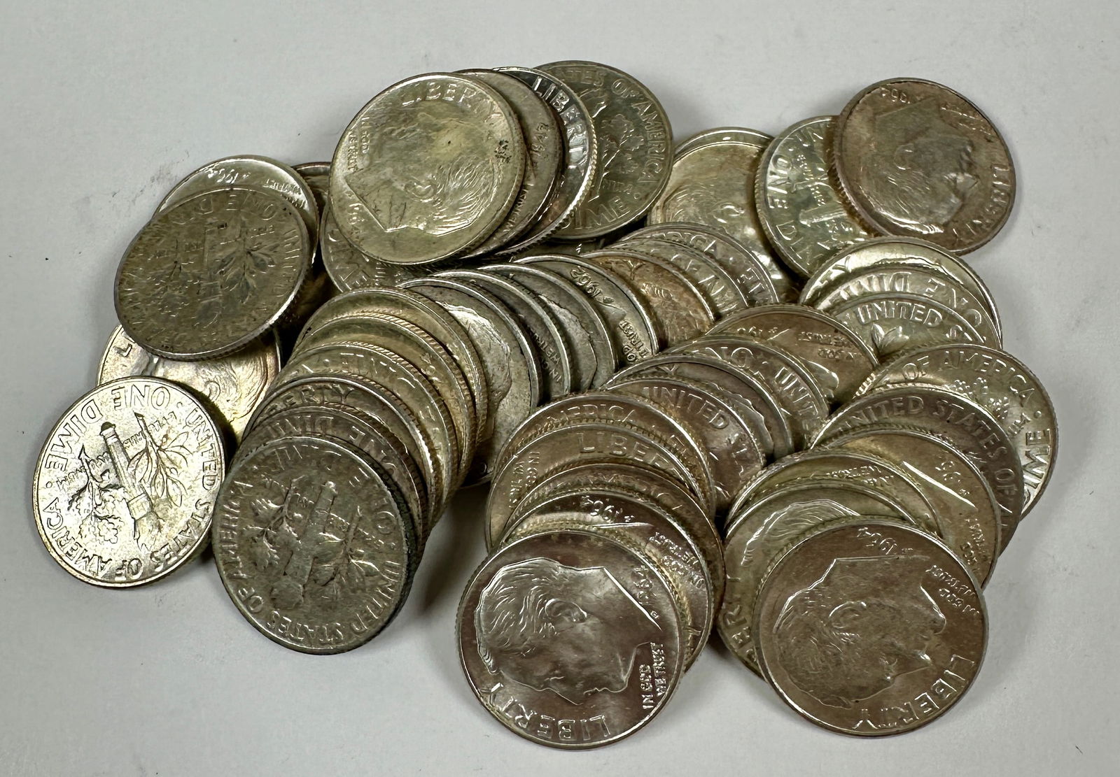 ROOSEVELT SILVER DIME ROLL (1 of 1)