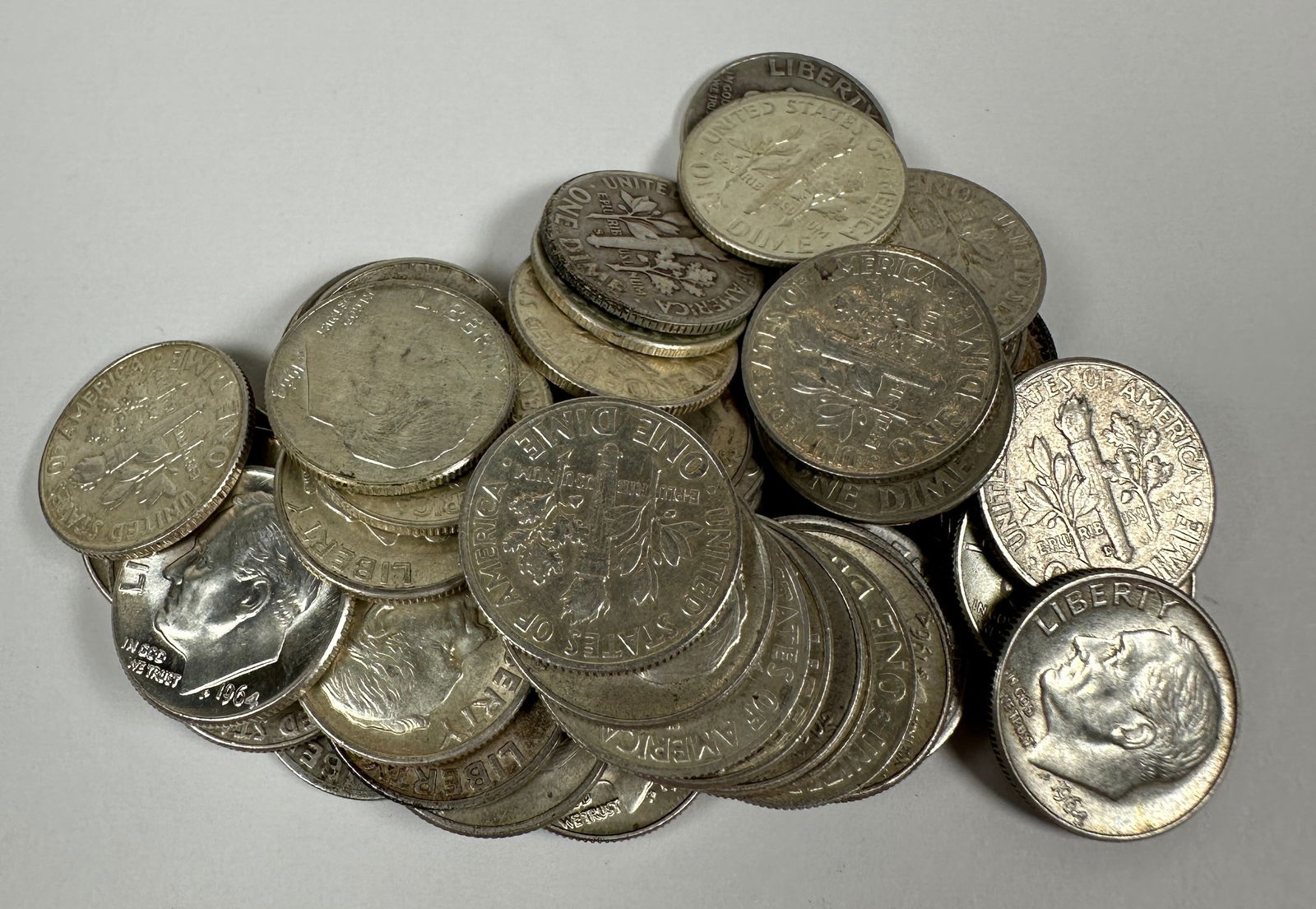 ROOSEVELT SILVER DIME ROLL (1 of 1)