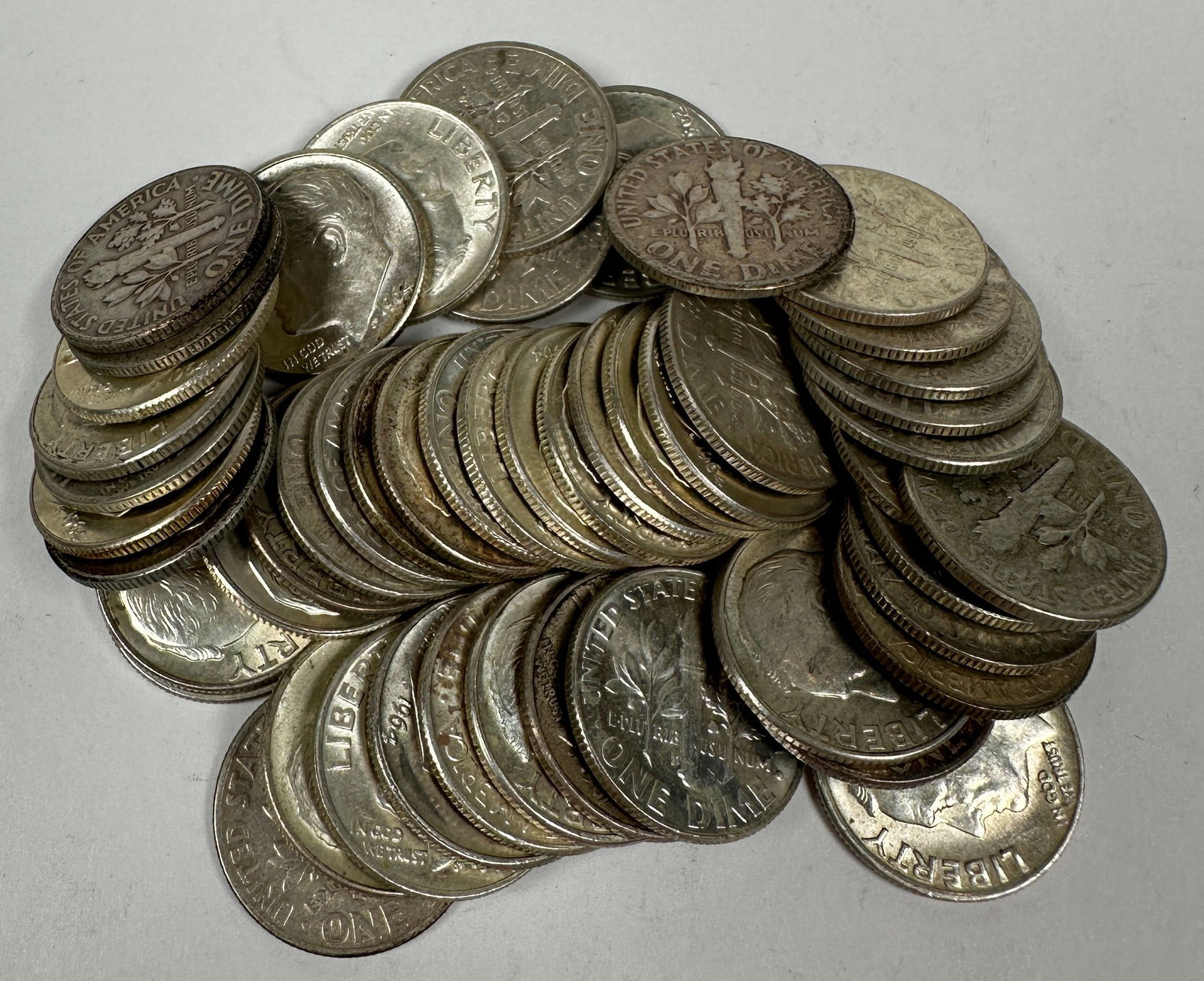 ROOSEVELT SILVER DIME ROLL (1 of 1)