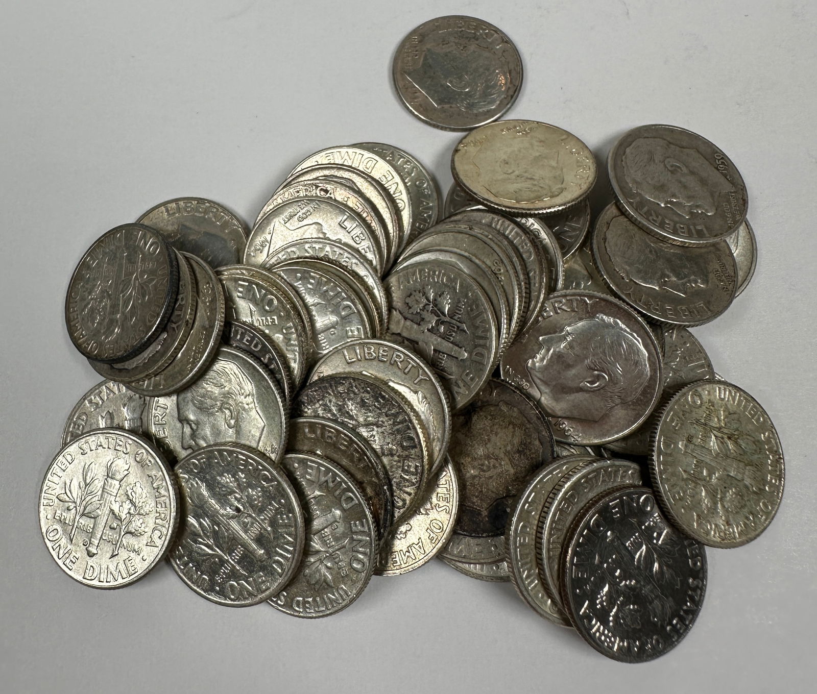 ROOSEVELT SILVER DIME ROLL (1 of 1)