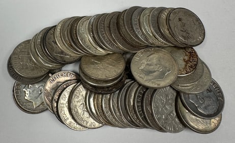 ROOSEVELT SILVER DIME ROLL