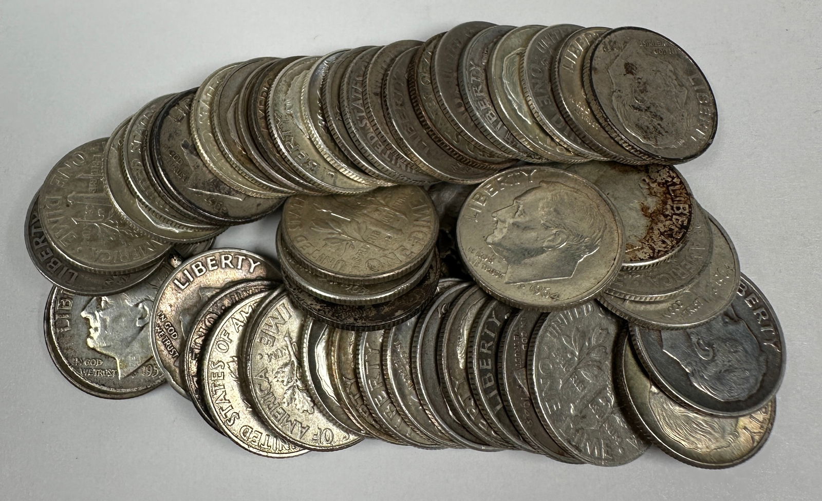 ROOSEVELT SILVER DIME ROLL (1 of 1)