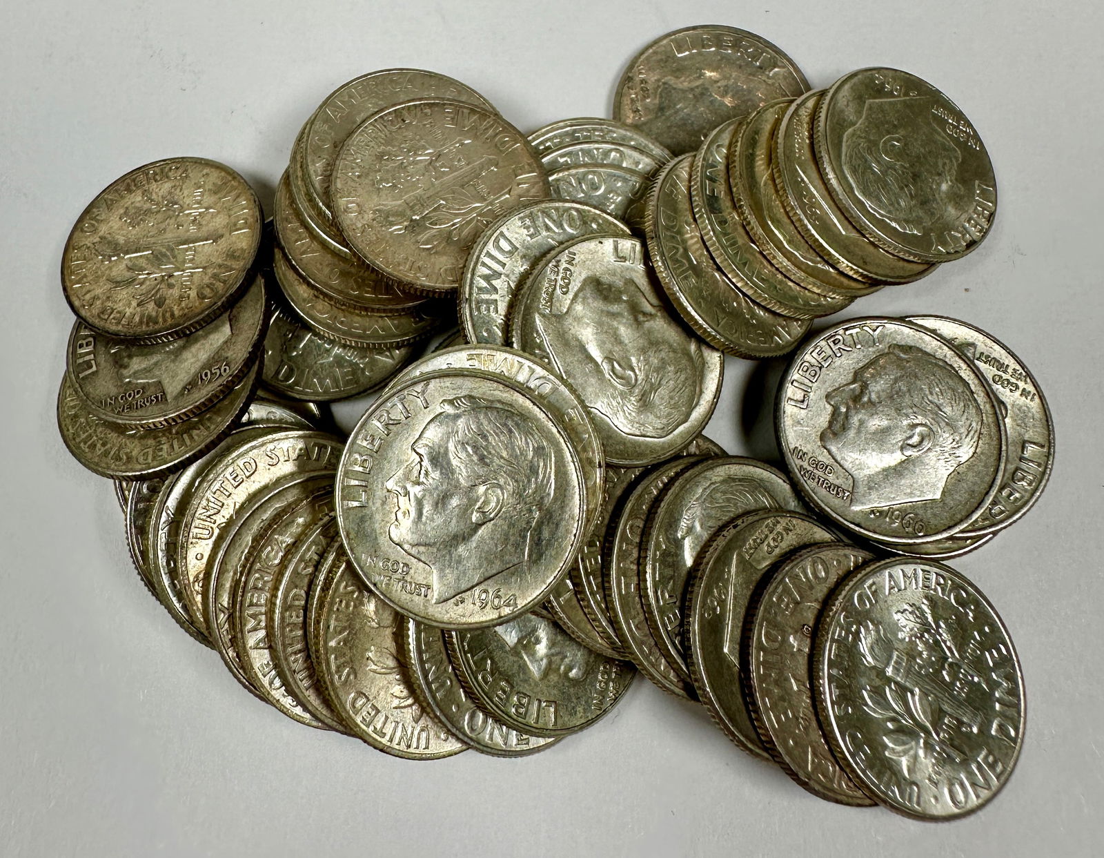 ROOSEVELT SILVER DIME ROLL (1 of 1)