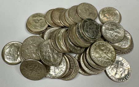 ROOSEVELT SILVER DIME ROLL