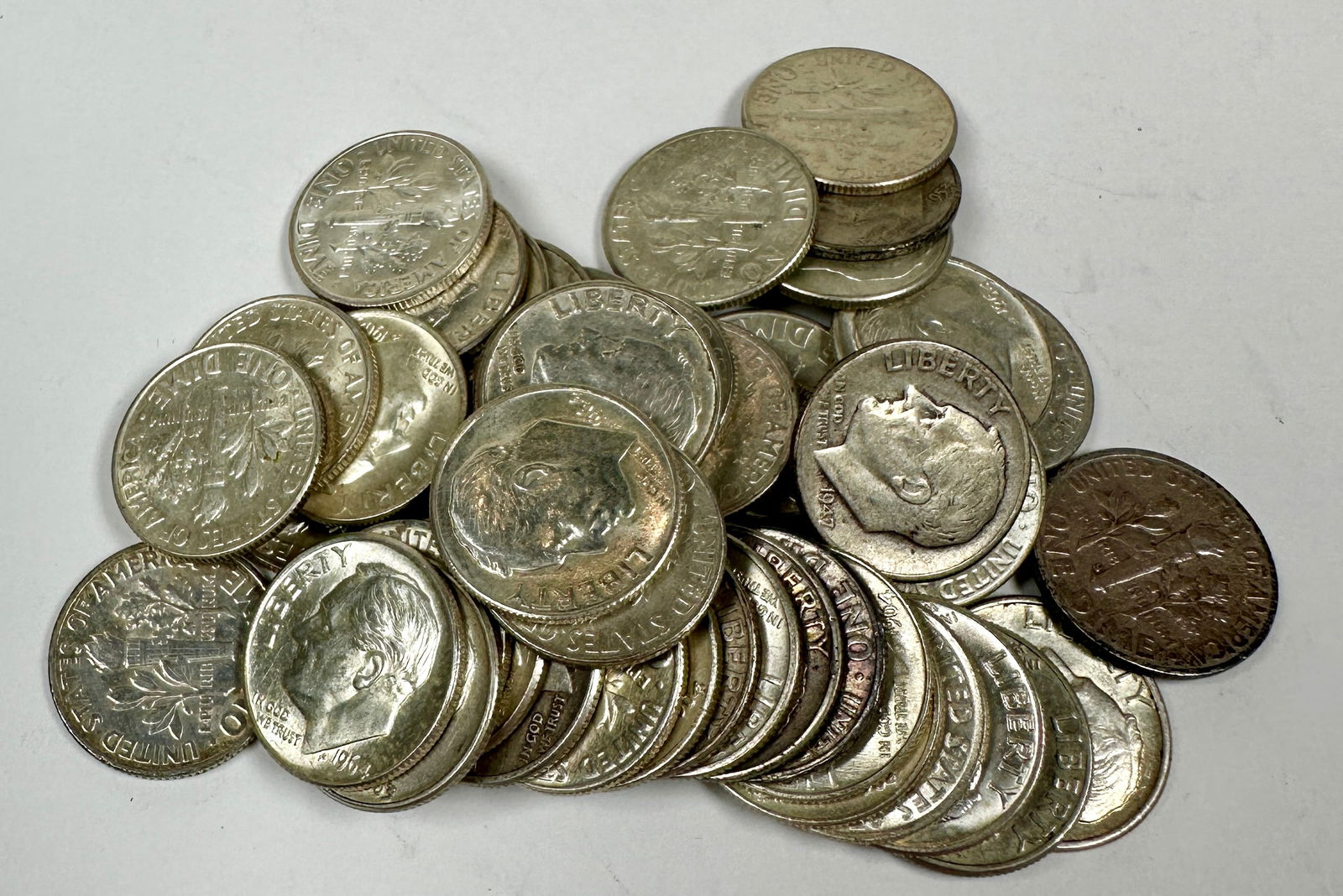 ROOSEVELT SILVER DIME ROLL (1 of 1)