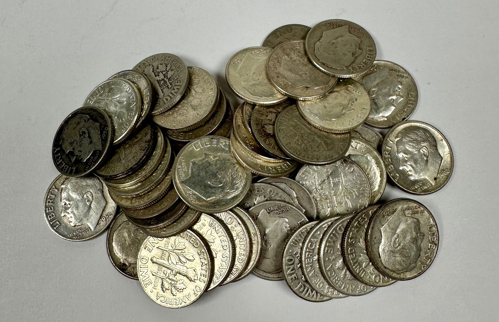 ROOSEVELT SILVER DIME ROLL (1 of 1)