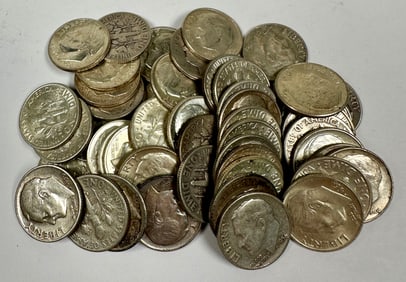 ROOSEVELT SILVER DIME ROLL