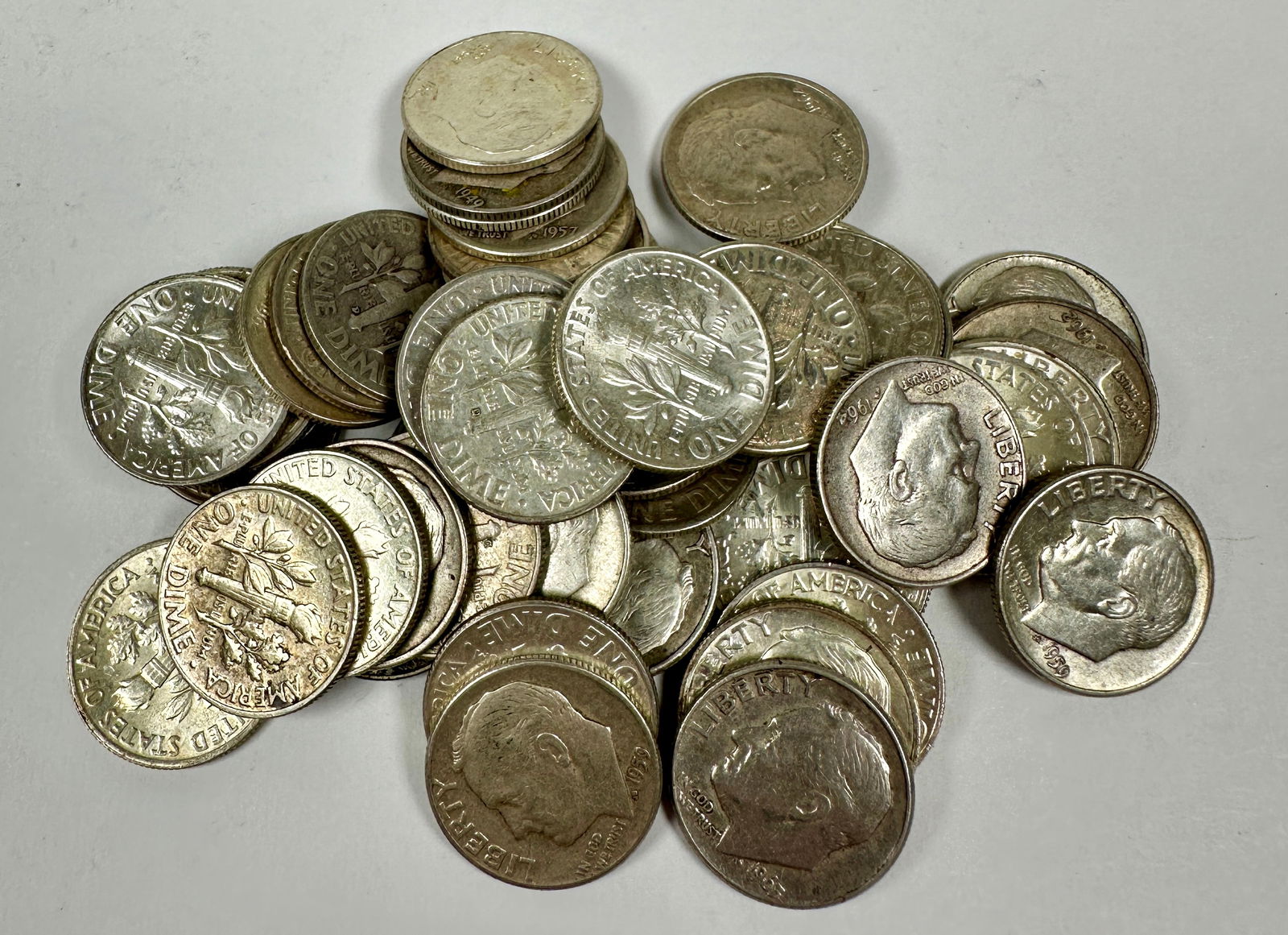 ROOSEVELT SILVER DIME ROLL (1 of 1)