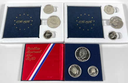 1976 U.S. THREE-COIN PROOF SETS