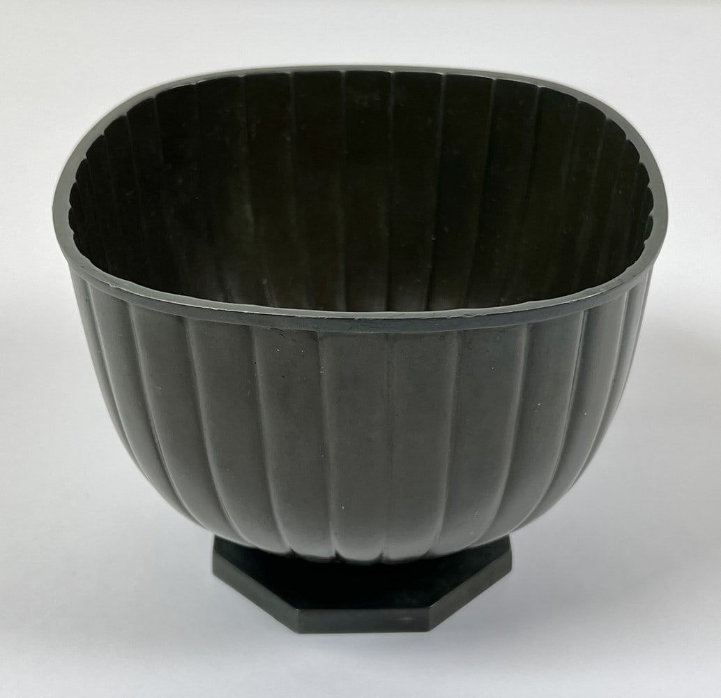 JUST ANDERSEN DANISH BRONZE BOWL: JUST ANDERSON (1884-1943). HALLMARKED. 5.5"X4.5"