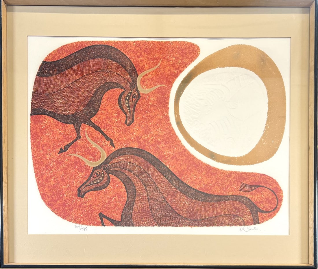 KEITH LLEWELLYN DE CARLO LITHOGRAPH: SIGNED AND NUMBERD IN GRAPHITE, AN EDITION OF 375. FRAMED, 26"X22"