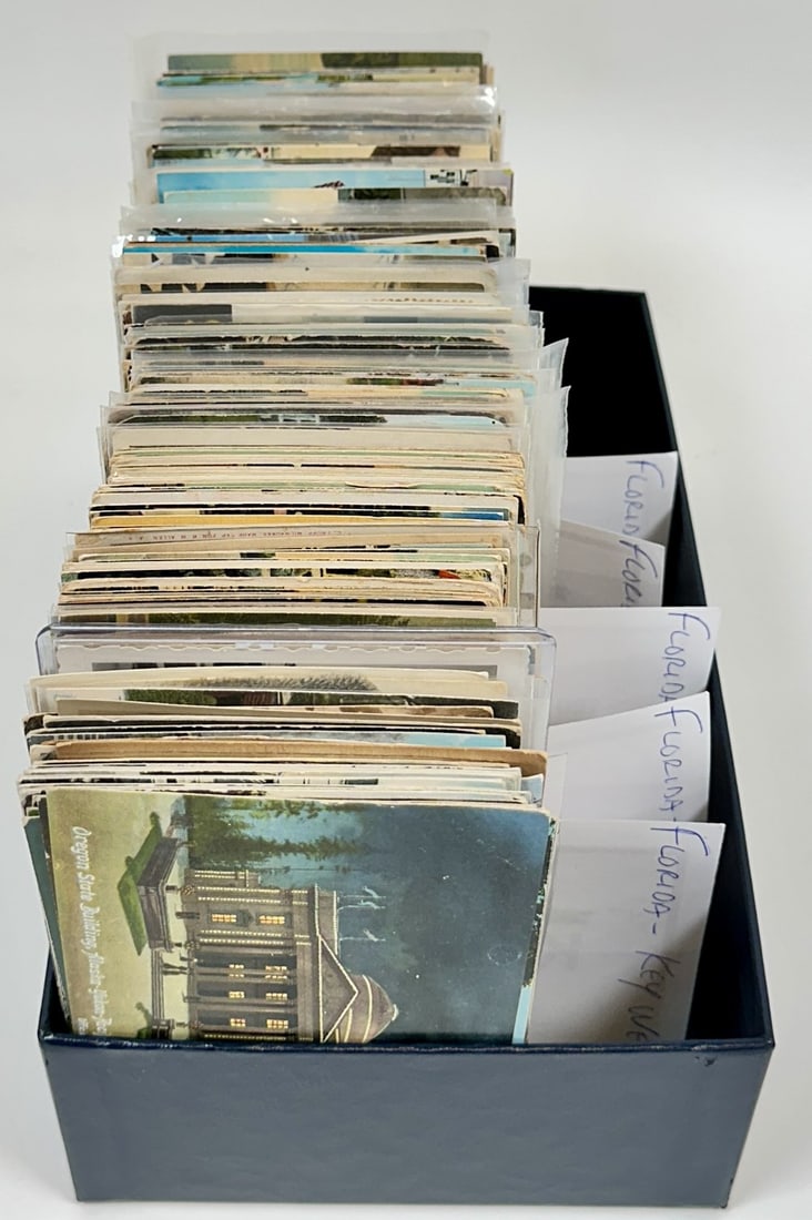 VINTAGE FLORIDA POSTCARD COLLECTION: KEY WEST, ST. AUGUSTINE, JACKSONVILLE, SARASOTA, BRADENTON