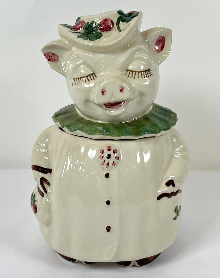 SHAWNEE POTTERY USA COOKIE JAR: WINNIE THE PIG COOKIE JAR. 11.5"H