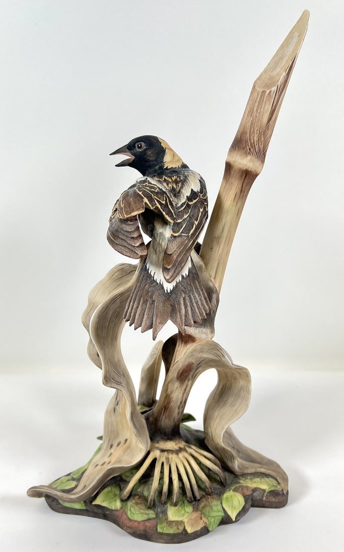 BOEHM PORCELAIN BIRD: LIMITED EDITION BOBOLINK #475, 1964. 14.25". LOCAL PICK UP ONLY, WE WILL NOT SHIP THIS ITEM.