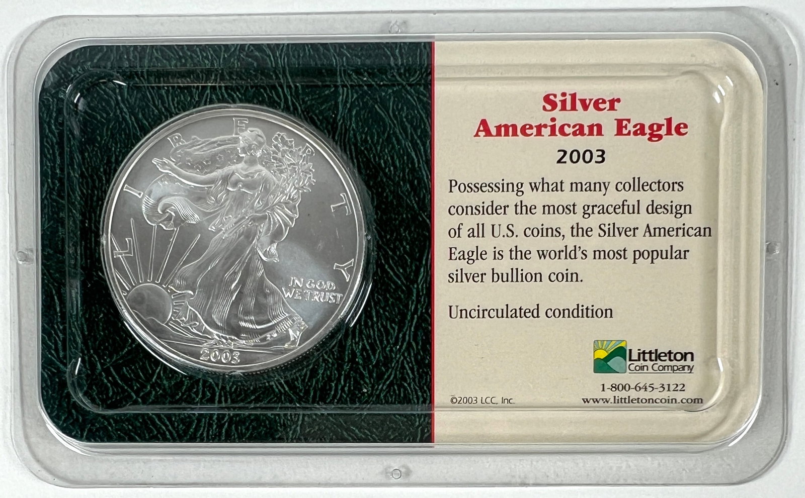 2003 AMERICAN SILVER EAGLE (1 of 2)