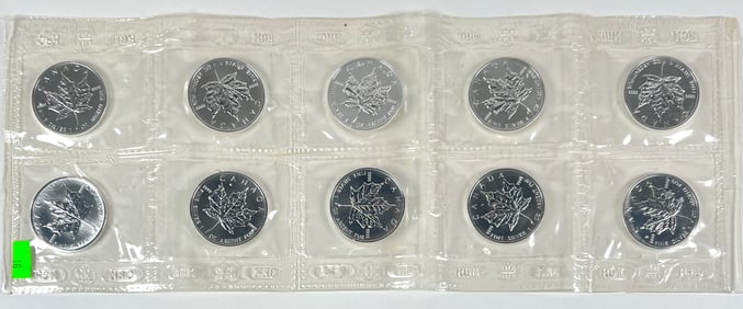 1990 CANADIAN MAPLE LEAF SILVER