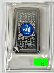 MINT ID 5 OUNCE SILVER INGOT