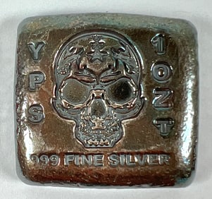 YPS SKULL SILVER INGOT