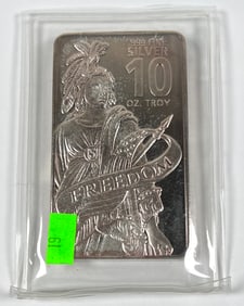 FREEDOM 10 OZ. SILVER BAR