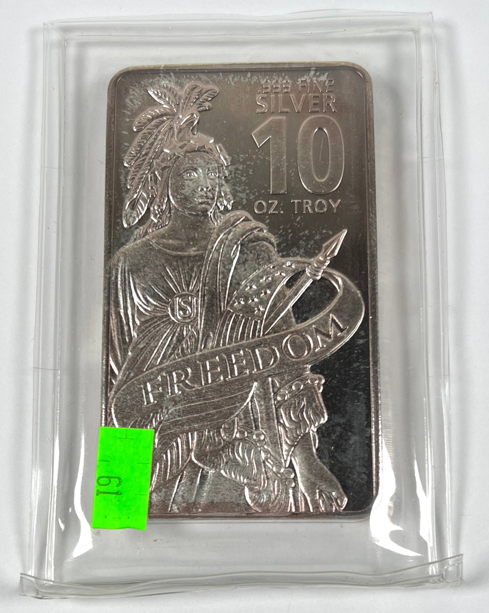 FREEDOM 10 OZ. SILVER BAR (1 of 1)