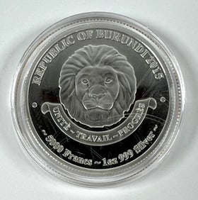 2015 AFRICAN LION SILVER COIN