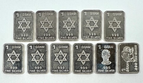 1 GRAM SILVER MINI-INGOTS