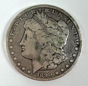 1890-CC MORGAN SILVER DOLLAR