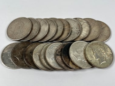 1923 PEACE SILVER DOLLAR ROLL